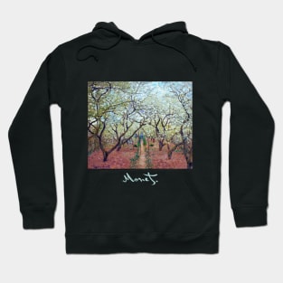 Orchard in Bloom (1879) by Claude Monet Hoodie